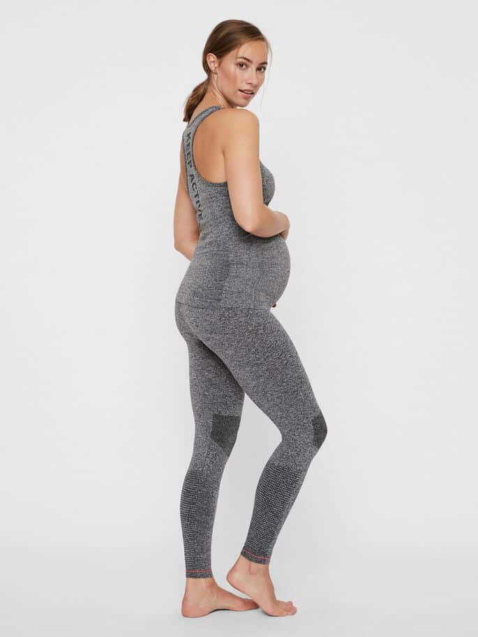 Grey maternity leggings