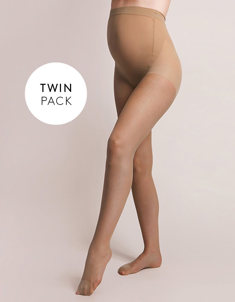 Seraphine Maternity Tights Nude 20 Denier 2 Pack W080044
