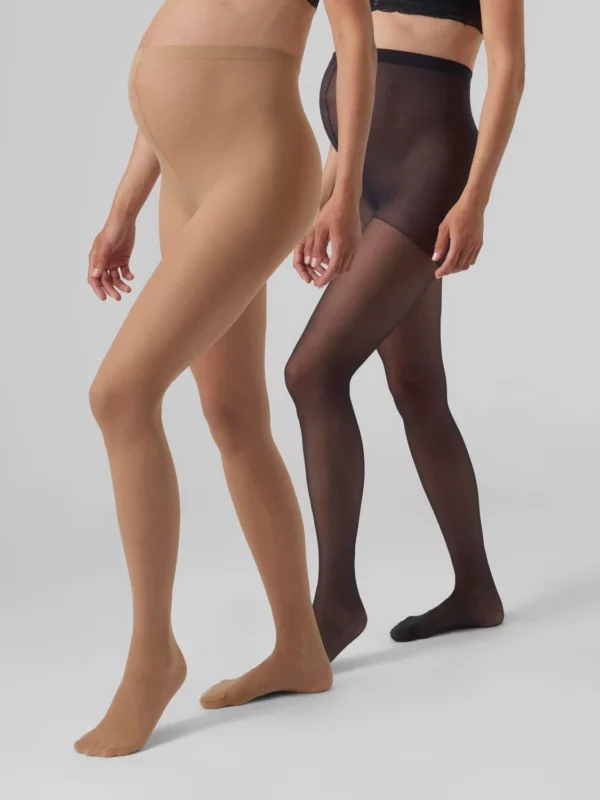 Mamalicious Maternity Tights 2-pack comfy and supportive